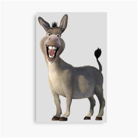 Donkey From Shrek Movie Canvas Print For Sale By Sparkydesign Redbubble