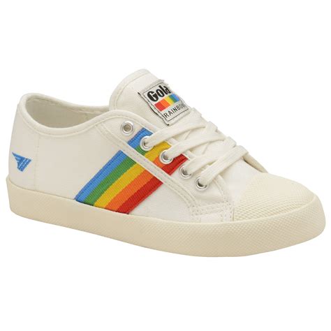 Buy Gola kids Coaster Rainbow trainers in off white/multi online