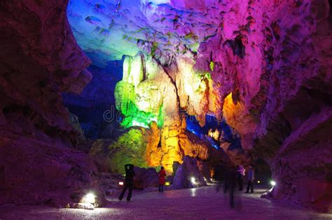 Seven Star Cave In Guilinchina Editorial Image Image Of Popular