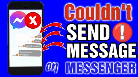 Message Couldn T Send On Messenger Couldn T Send Message How To Fix