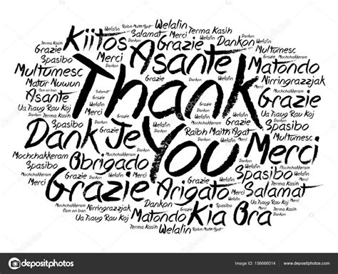 Thank You Word Cloud In Different Languages — Stock Vector © Dizanna