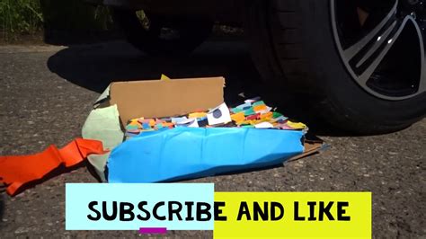 Crushing Crunchy And Soft Things By Car Car Crushing Toy Youtube