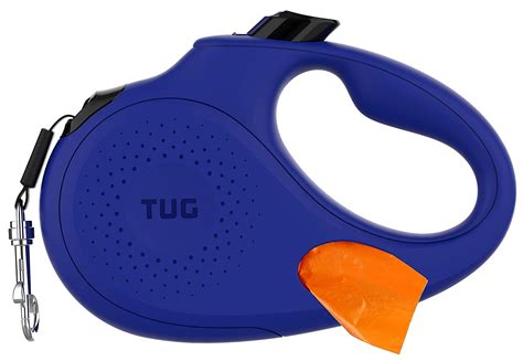 Tug Oval 360° Tangle Free Retractable Dog Leash With Integrated Waste