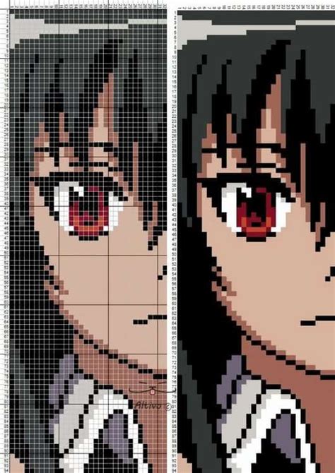 Anime Grid Minecraft Pixel Art Templates