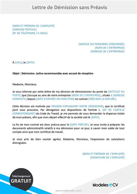 Comptable élite jante lettre de demission simple et rapide pendant ce