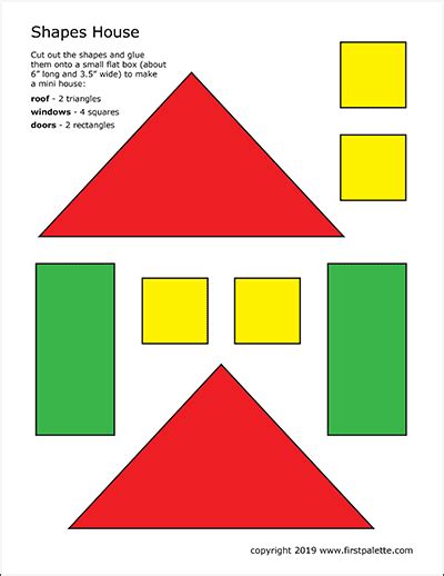 Shapes House Template Free Printable Templates And Coloring Pages
