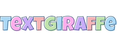 Textgiraffe Logo Name Logo Generator Candy Pastel Lager Bowling