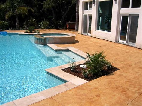 Stamped Concrete Pool Deck Ideas Whatup Now