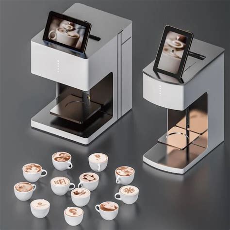 Selfie Coffee Printer Machine Automatic Coffee Printer 4 Cup Selfie