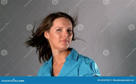 woman taking down her hair stock footage video of 1080p 43247022