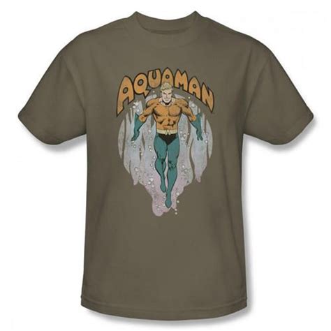 aquaman dc comics t shirts comic clothes safari green nerd fashion aquaman graphic tees