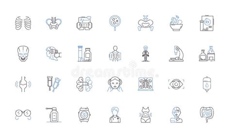 Rehabilitation Plan Line Icons Collection Recovery Rehabilitation