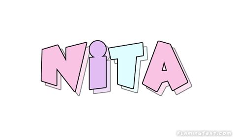 Nita Logo Free Name Design Tool From Flaming Text
