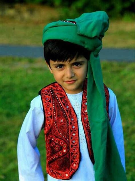 Adorable Afghan Boy In Traditional Clothing Afghan Clothes Kids