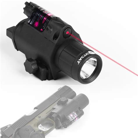Laser Flashlight Combo Red Or Green With Built In Rail Mount For