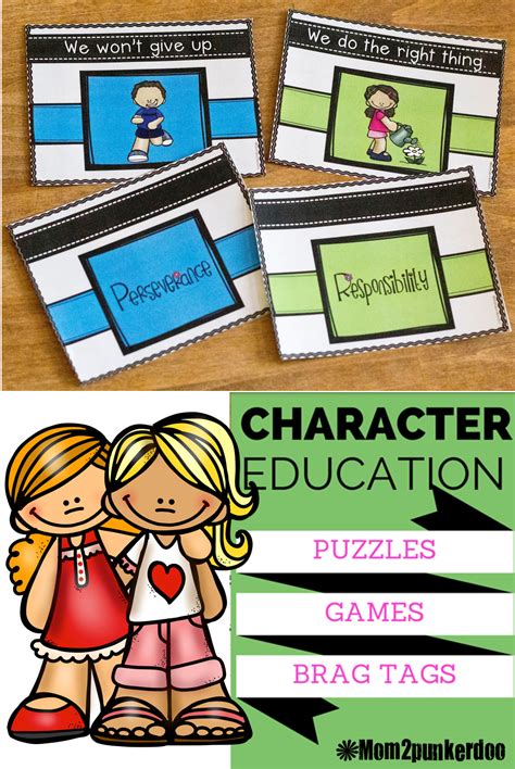 Character Education: Posters, Games, Graphic Organizers, Brag Tags | Character education posters ...
