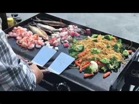 ♨️ BlackStone Griddle Menu: Seafood Platter Served on ...