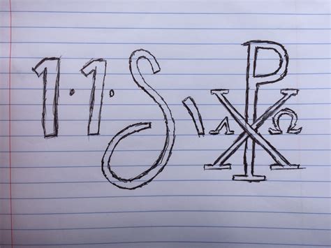 Combination Of A 116 Clique Tattoo Design And A Chi Rho Just A Rough