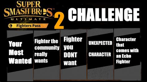 Smash Bros Ultimate Fighter Pass 2 Challenge Youtube