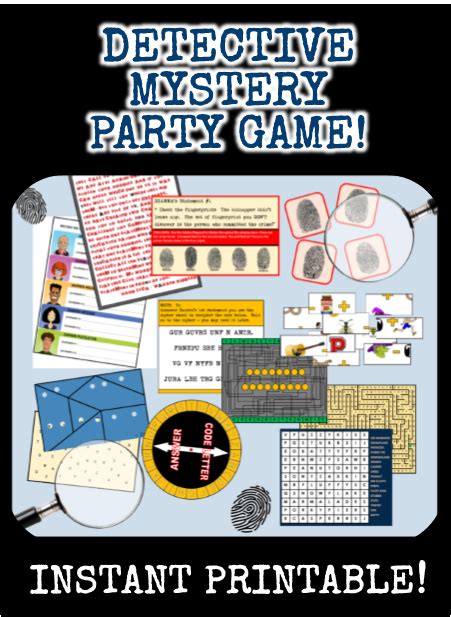 Murder Mystery Party Games Free Printable Printable Blog