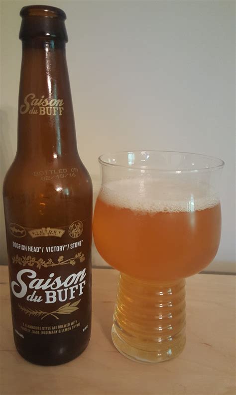 Saison Du Buff is a 6.8 ABV Saison brewed in collaboration 