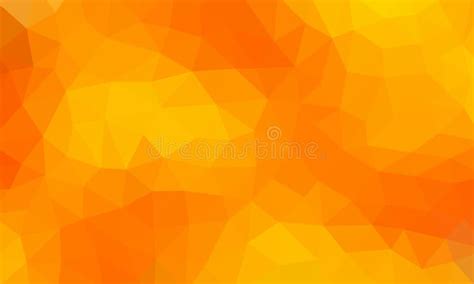 Low Poly Background Orange Color Stock Vector Illustration Of Color