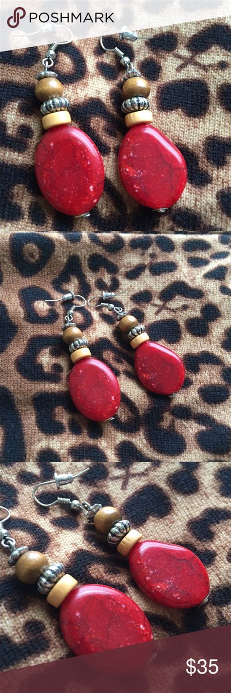Gorgeous Coral Indian Earrings