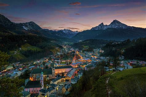Download Valley Mountain Germany Bavaria Man Made City Hd Wallpaper
