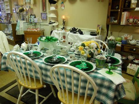 Barbs Tea Shop St Patricks Day Tea Table Irish Tea Irish Linen