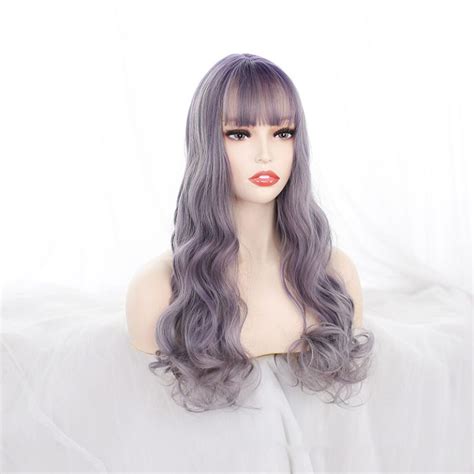 Purple Deep Wavy Sex Doll Wig Coeros