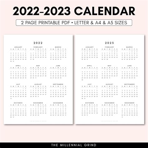 Neu Calendar 2022 23