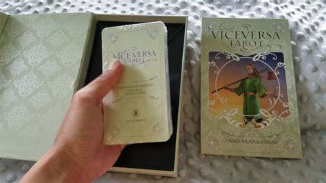 Used to say that the opposite of a situa.: Unboxing Vice Versa Tarot - YouTube