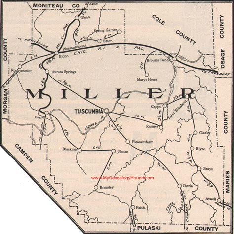 Miller County Missouri 1904 Map