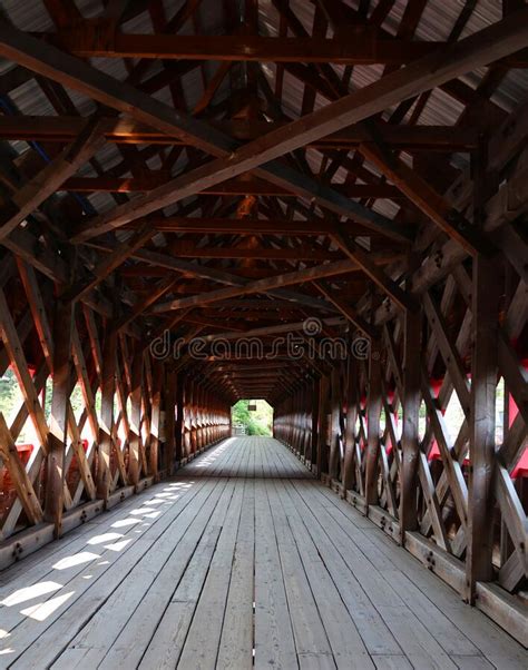 Wakefield Inside Covered Bridge Was Built In 1915 At The Entrance Of