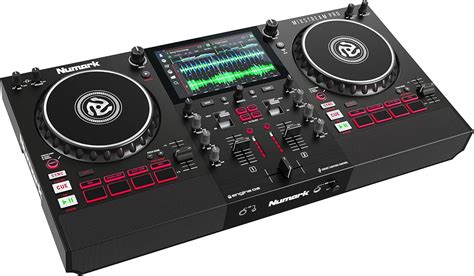 Numark Mixstream Pro Standalone DJ Controller With Speakers Touch Screen WiFi Streaming