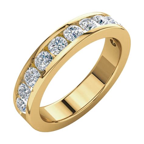 Jewelryweb 14k Yellow Gold Diamond Anniversary Band Ring 1 18ct