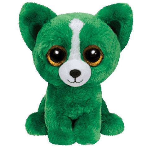Ty Beanie Boo Dill Green Chihuahua Dog Plush Stuffed Animal Birthday
