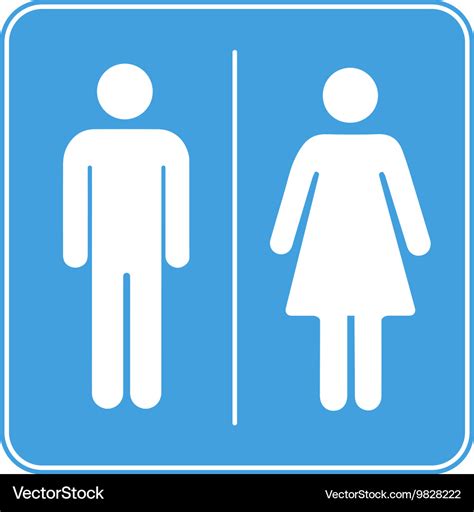 men and women toilet wc sign on white royalty free vector