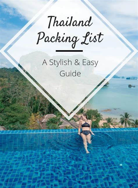 A Stylish Easy Thailand Packing List In 2020 Thailand Packing