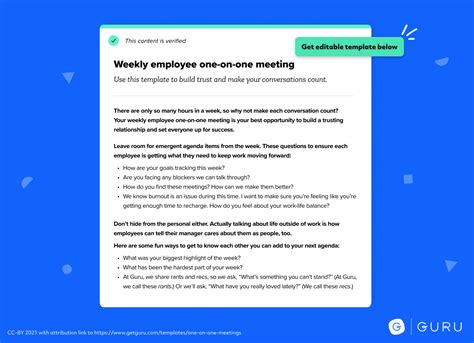 【ベストコレクション】 One On One Meeting Agenda Template 319442 Weekly One On One