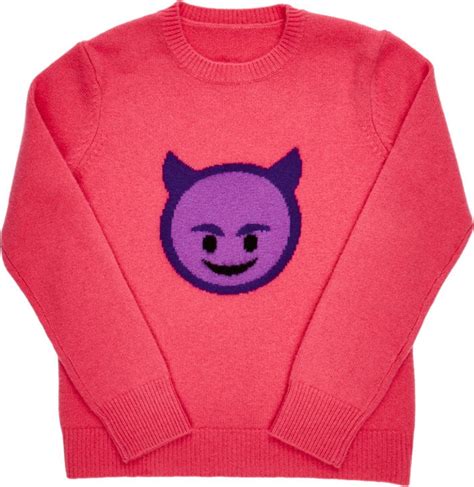 Smiling Devil Emoji Sweater Emoji Back To School Supplies And Clothes