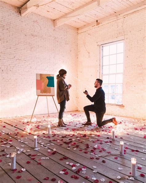 Romantic Ways To Propose According To Real Couples Intimate Proposal With Candles And Rose