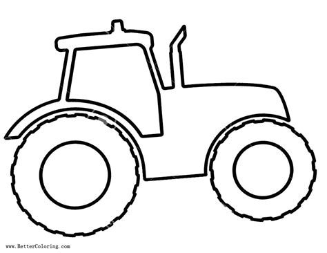 Tractor john deere coloring pages are a fun way for kids of all ages to develop creativity focus motor skills and color recognition. Line Art of Tractor Coloring Pages - Free Printable ...