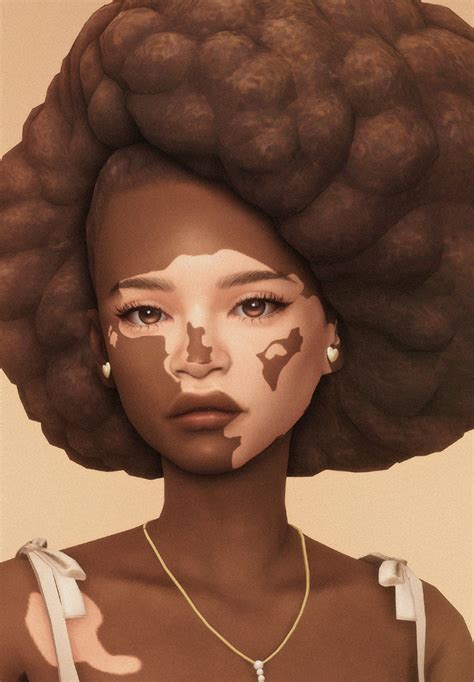 The Sims Sims 4 Mm Sims Hair Sims 4 Update Afro Puff