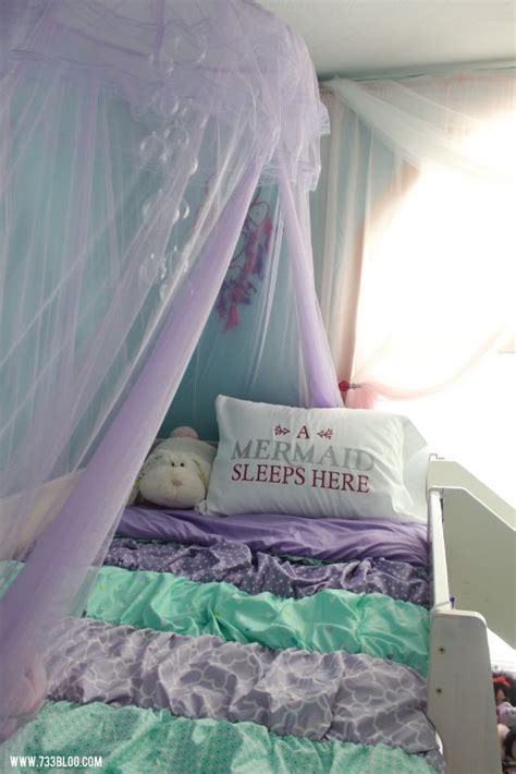 A sea of soft foam or teal ocean; Mermaid Room | Big girl bedrooms, Mermaid room, Cute ...