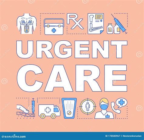 Urgent Care Word Concepts Banner Stock Vector - Illustration of