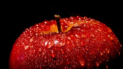 Red Apple Drops Wallpaper Food Photography Hd Mobile 1920x1080