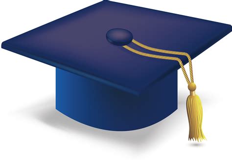 Transparent Graduation Hats Clipart Blue Graduation Hat Png Full