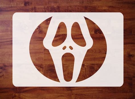 Mylar Halloween Stencil Scream Movie Ghost Face Mask For Etsy