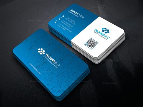 Start to welcome more customers, make sure you have business cards. Circuit Technology Business Card Template 000767 - Template Catalog